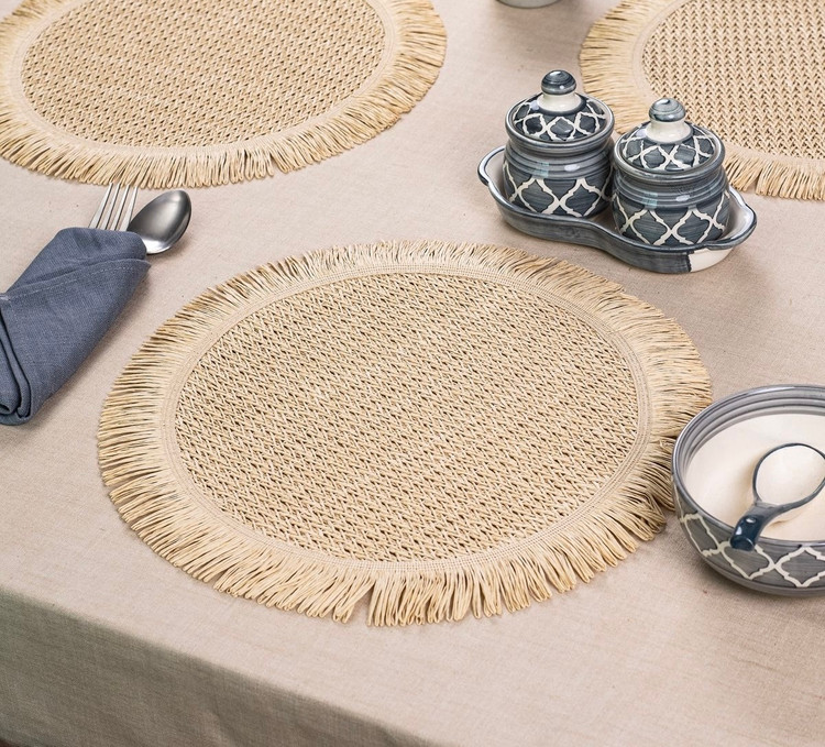 زیربشقابی حصیری وارداتی مدل۲